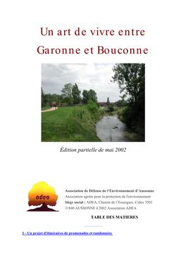 Un Art De Vivre Entre Garonne Et Bouconne