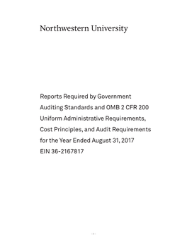 Reports Required by Government Auditing Standards and OMB 2 CFR 200 Uniform Administrative Requirements, Cost Principles, and Au