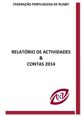 Relatório De Actividades & Contas 2014