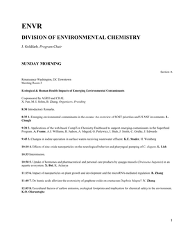 Division of Environmental Chemistry