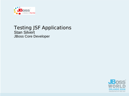 Unit Testing JSF Applications