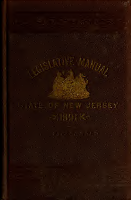 Manual of the Legislature of New Jersey