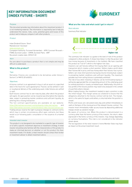 Euronext Index Dividend Future Short