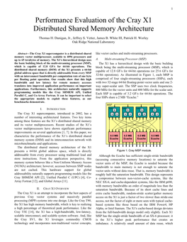 Performance Evaluation of the Cray X1 Distributed Shared Memory Architecture