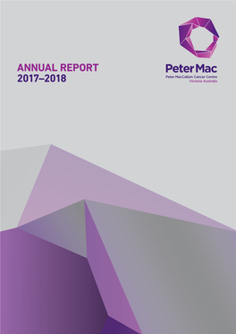 Peter Macaallum Cancer Centre Annualreport 2017 18