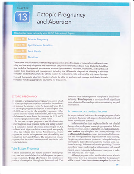 Ectopic Pregnancy and Abortion I -En