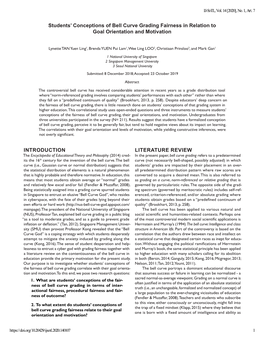 Students' Conceptions of Bell Curve Grading Fairness in Relation