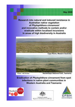 Eradication of Phytophthora Cinnamomi From