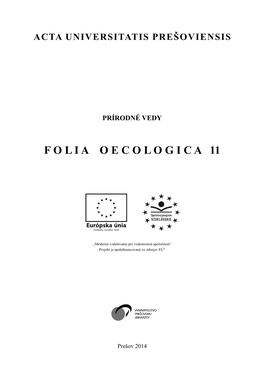 AUP-Folia Oecologica-2014-11.Pdf