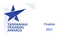 2021 Tasmanian Training Award Finalists