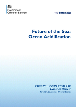 Future of the Sea: Ocean Acidification