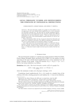 Local Chromatic Number and Distinguishing the Strength of Topological Obstructions