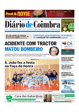 Acidente Com Tractor Matou Bombeiro