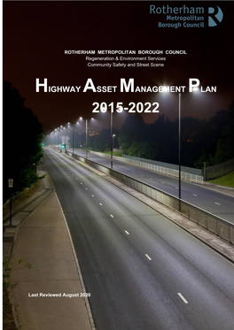 Highway Asset Management Plan 2015-2022