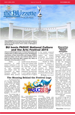 BU Hosts PASUC National Culture and the Arts Festival 2015