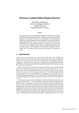 Structure Guided Salient Region Detector