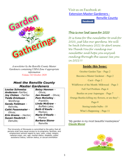 Extension Master Gardeners - Renville County