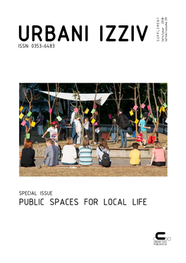 Public Spaces for Local Life Special Issue