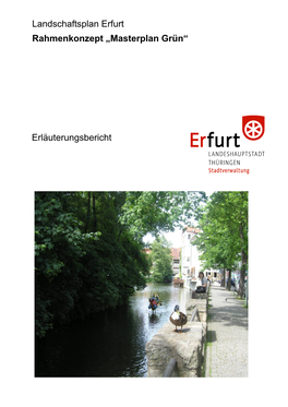 Landschaftsplan Erfurt Rahmenkonzept „Masterplan Grün“