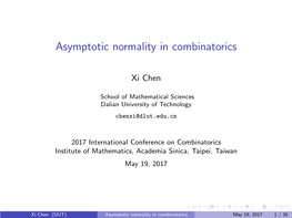 Asymptotic Normality in Combinatorics