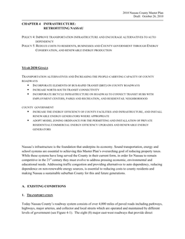 2010 Nassau County Master Plan Draft: October 26, 2010