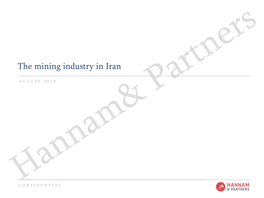 1.The Mining Industry in Iran