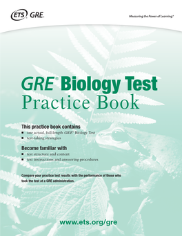 GRE Biology Practice Test