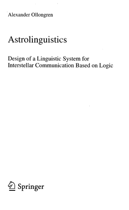 Astrolinguistics