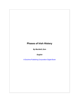 Phases of Irish History