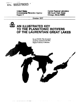 An Illustrated Key to the Planktonic Rotifers of the Laurentian Great Lakes