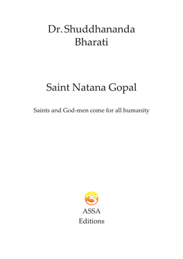 Saint Natana Gopal