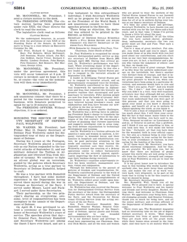 Congressional Record—Senate S5914