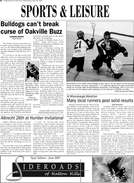 Bulldogs Can't Break Curse of Oakville Buzz