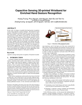 Capacitive Sensing 3D-Printed Wristband for Enriched Hand Gesture Recognition