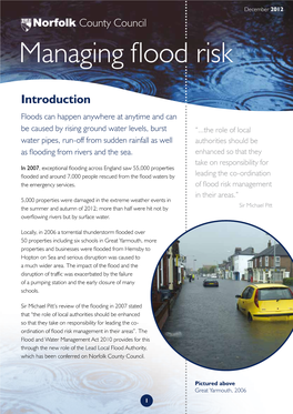 Norfolk County Council Managing Flood Risk