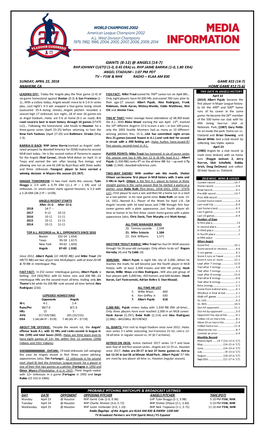 Angels Game Notes