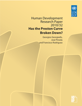 Has the Preston Curve Broken Down?