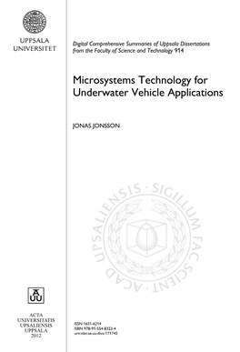 Microsystems Technology for Underwater Vehicle Applications