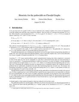 Heuristic for the Pathwidth on Chordal Graphs
