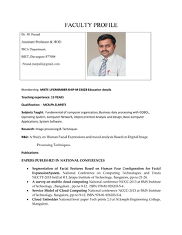 Faculty Profile