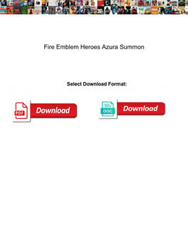 Fire Emblem Heroes Azura Summon