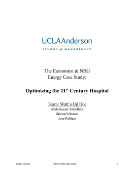 Optimizing the 21 Century Hospital