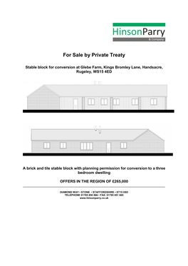 For Sale by Private Treaty