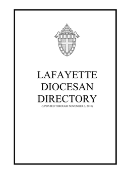 Lafayette Diocesan Directory