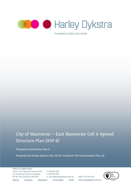 East Wanneroo Cell 6 Agreed Structure Plan (ASP 8)