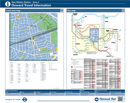 New Malden Station – Zone 4 I Onward Travel Information Local Area Map Bus Map