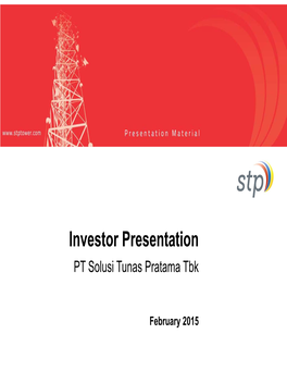 Investor Presentation Februari 2015