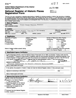 National Register of Historic Places Registration Form REGISTER