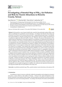 Investigating a Potential Map of PM2.5 Air Pollution and Risk for Tourist Attractions in Hsinchu County, Taiwan