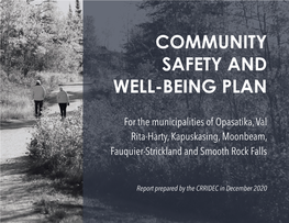 Community and Safety Well-Being Plan